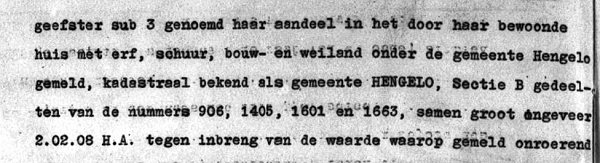 1927 percelen mvs Hendrik Berendsen E66